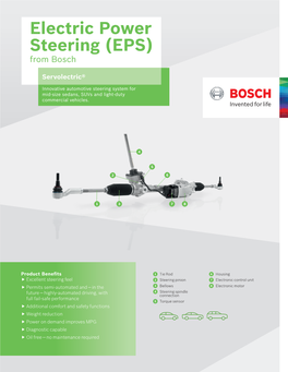 Electric Power Steering (EPS) from Bosch
