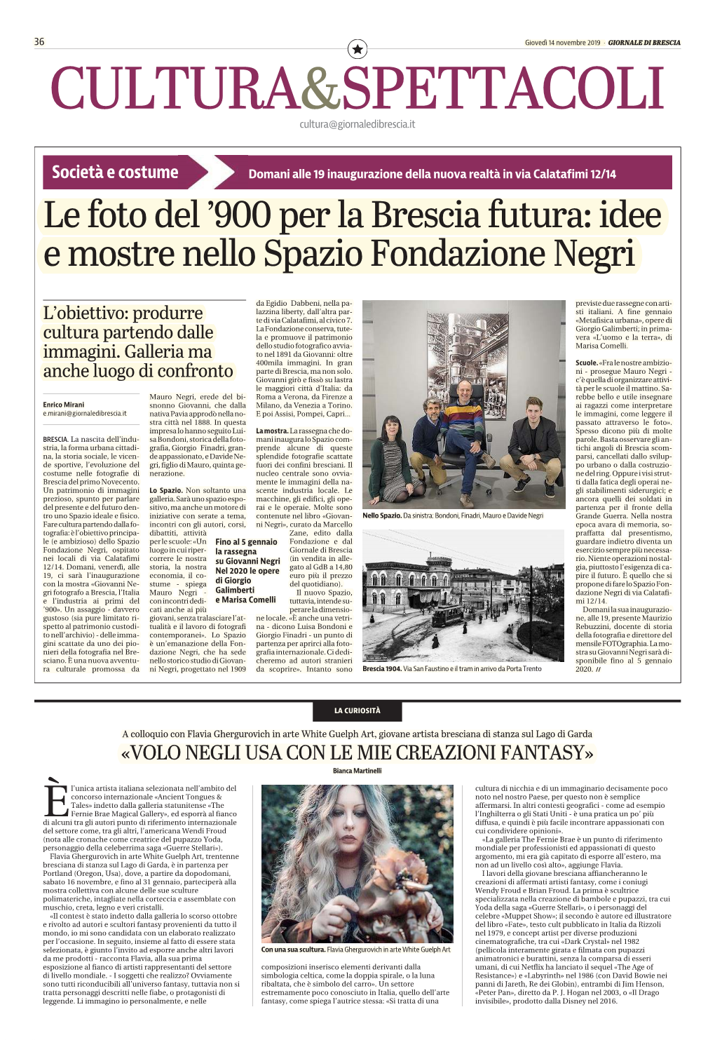 Le Foto Del '900 Per La Brescia Futura: Idee E Mostre Nello Spazio Fondazione Negri