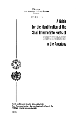 A Guide for the Identification of the Snail Intermediate Hosts of in The