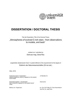 Dissertation / Doctoral Thesis