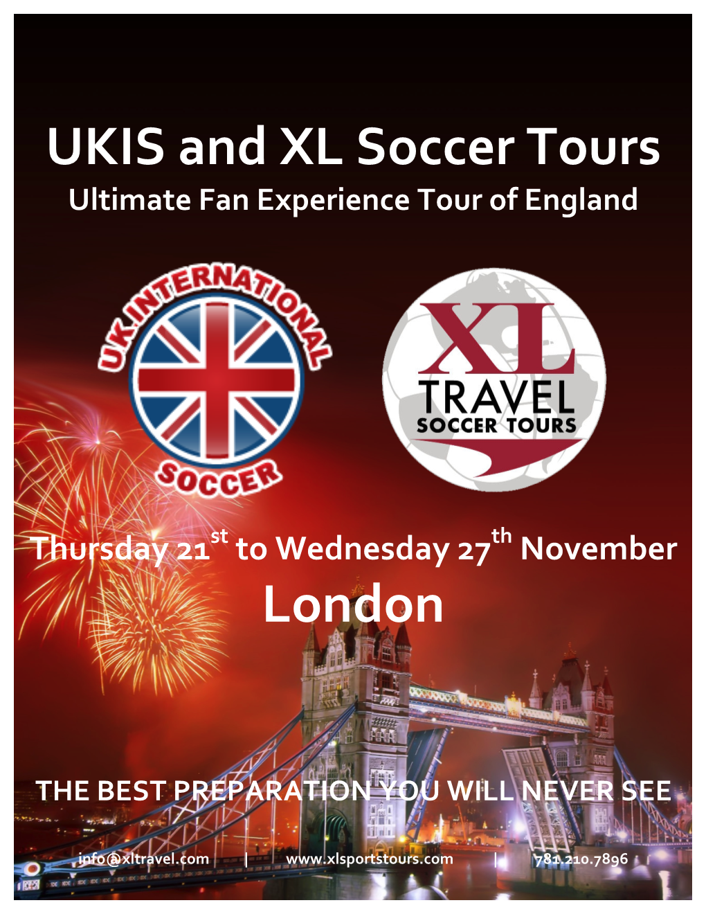 UKIS and XL Soccer Tours London