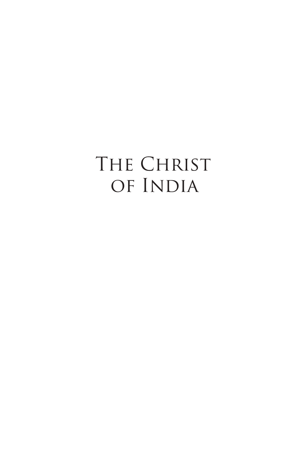 The Christ of India