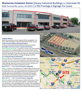 NEWINGTON COMMERCE CENTER Heavy Industrial Buildings W/ Interstate 95