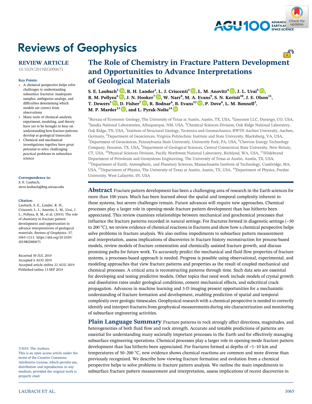 The Role of Chemistry in Fracture Pattern Development And