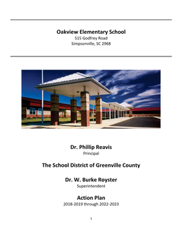 Oakview Elementary School Dr. Phillip Reavis the School District Of