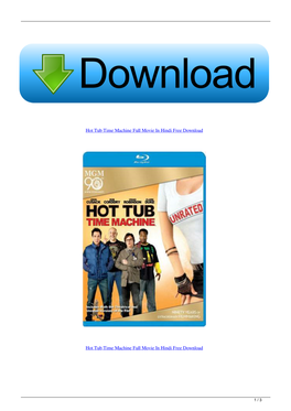 Hot Tub Time Machine Full Movie in Hindi Free Download