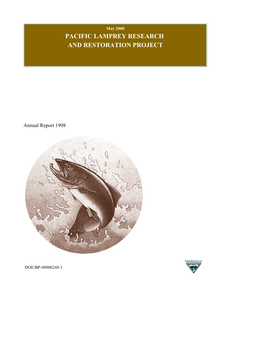 Pacific Lamprey Research and Restoration