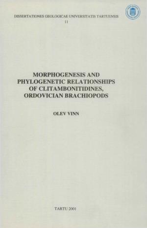 Morphogenesis and Phylogenetic Relationships of Clitambonitidines, Ordovician Brachiopods