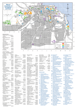 Map of University of St Andrews and Town