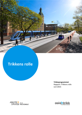 Trikkeprogrammet, Rapport: Trikkens Rolle