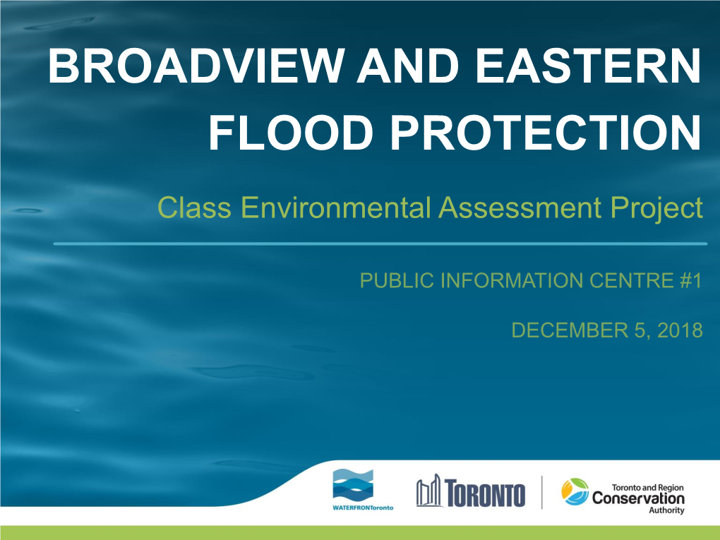 Broadview and Eastern Flood Protection Class EA