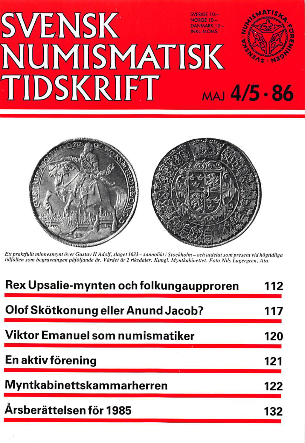 Rex Upsalie-Mynten Och Folkungaupproren 112 Olof