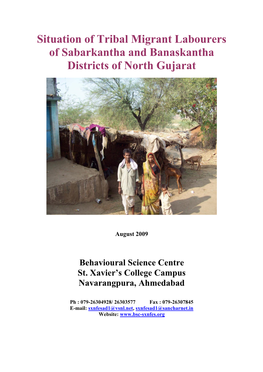 Situation of Tribal Migrant Labourers of Sabarkantha and Banaskantha Districts of North Gujarat