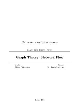 Graph Theory: Network Flow