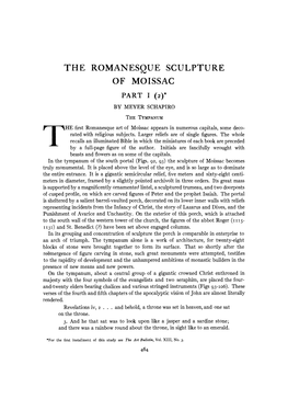 The Romanesque Sculpture of Moissac