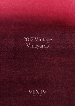 2017 Vintage Vineyards Table of Contents