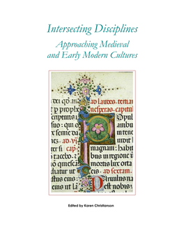 Approaching Medieval and Early Modern Cultures