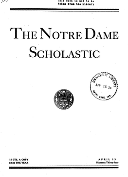 The Notre Dame Scholastic