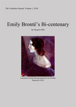 Emily Brontë's Bi-Centenary