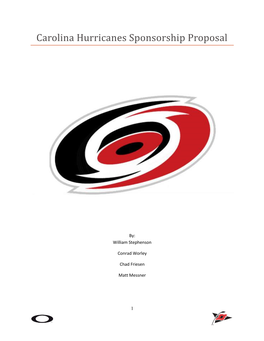 Carolina Hurricanes Sponsorship Proposal