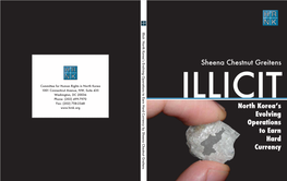 H R N H R K N K Illicit: North Korea’S by Hard Evolving Currency Operations Earn Sheena Chestnut Greitens to North Illicit