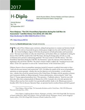 H-Diplo Article Revew