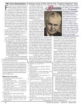 PM John Diefenbaker: a Strong Voice at the UN for The