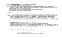 Gonostomatidae Cocco, 1838 - Bristlemouths, Angelmouths [=Gonostomini, Diplophinae, Bonapartinae, Manducinae] Notes: Gonostomini Cocco, 1838:162 [Ref