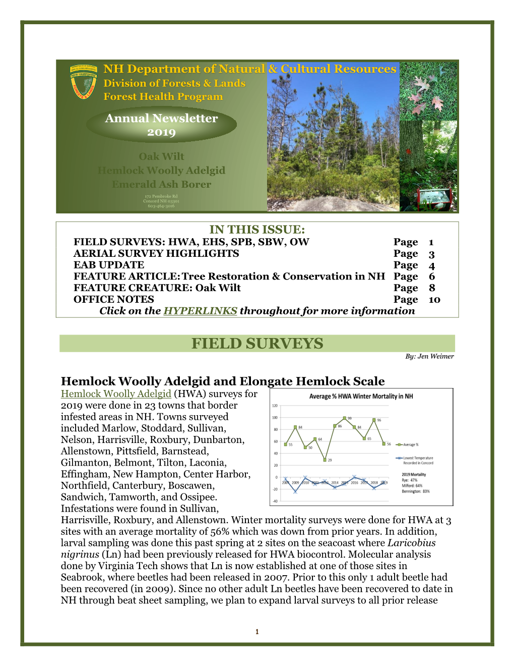 Oak Wilt, Hemlock Woolly Adelgid, Emerald Ash Borer