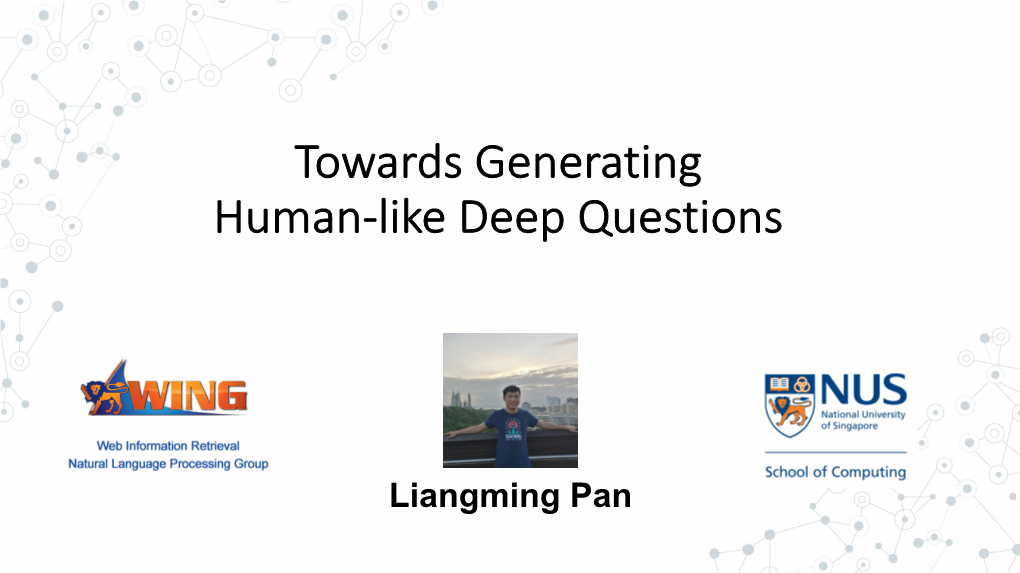 Towards Generating Human-Like Deep Questions