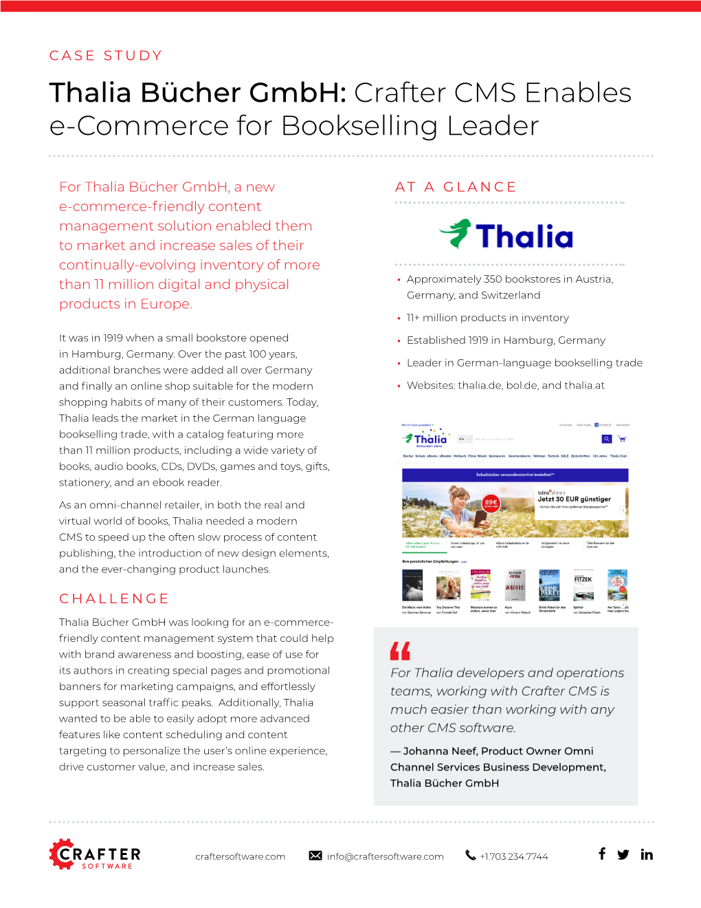 Thalia Bücher Gmbh: Crafter CMS Enables E-Commerce for Bookselling Leader
