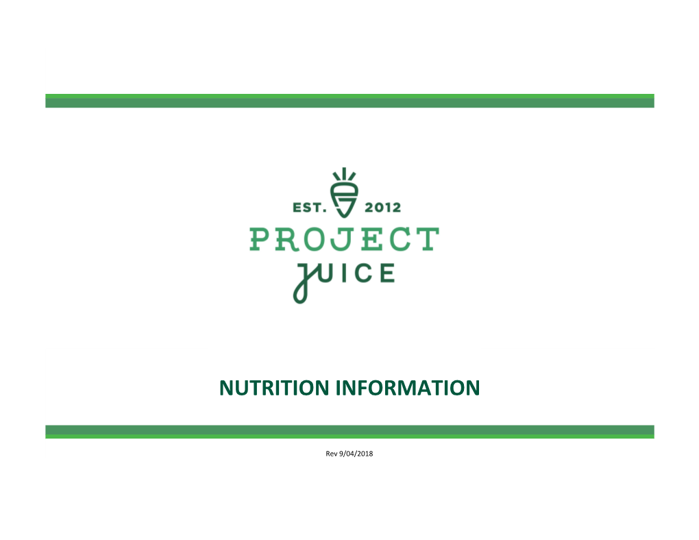 View Nutrition Information