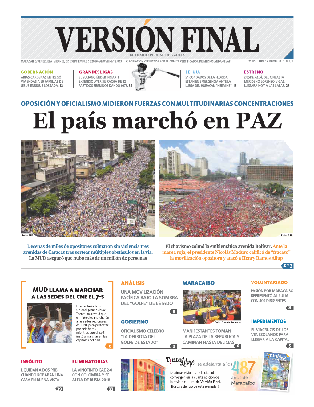 El País Marchó En PAZ