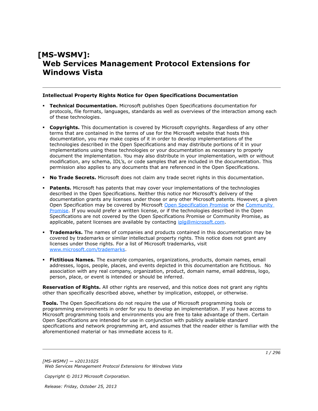 Intellectual Property Rights Notice for Open Specifications Documentation s32