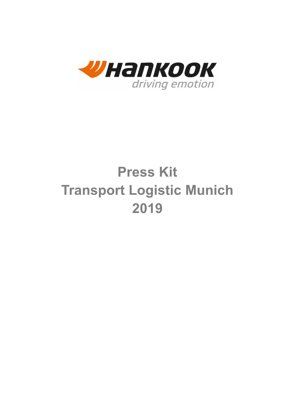 Press Kit Transport Logistic Munich 2019