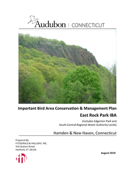 East Rock Park IBA (Includes Edgerton Park and South Central Regional Water Authority Lands)