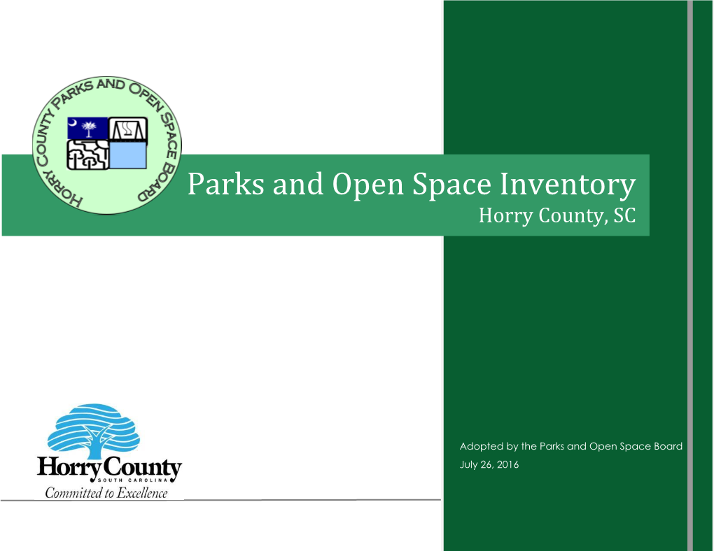 Parks and Open Space Inventory Horry County, SC