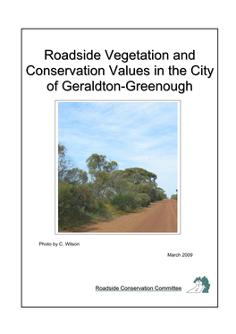 Roadside Vegetation and Conservation Values in the City Of