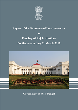 Report of the Examiner of Local Accounts on Panchayati Raj Institutions