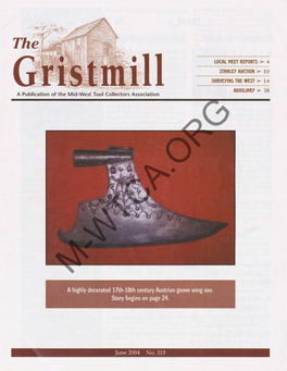 A Highly Decorated 17Th-18Th Century Austrian Goose Wing Axe. Story Begins on Page 24