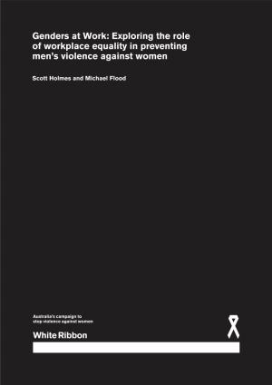 Genders at Work: Exploring the Role of Workplace Equality in Preventing Men's Violence Against Women