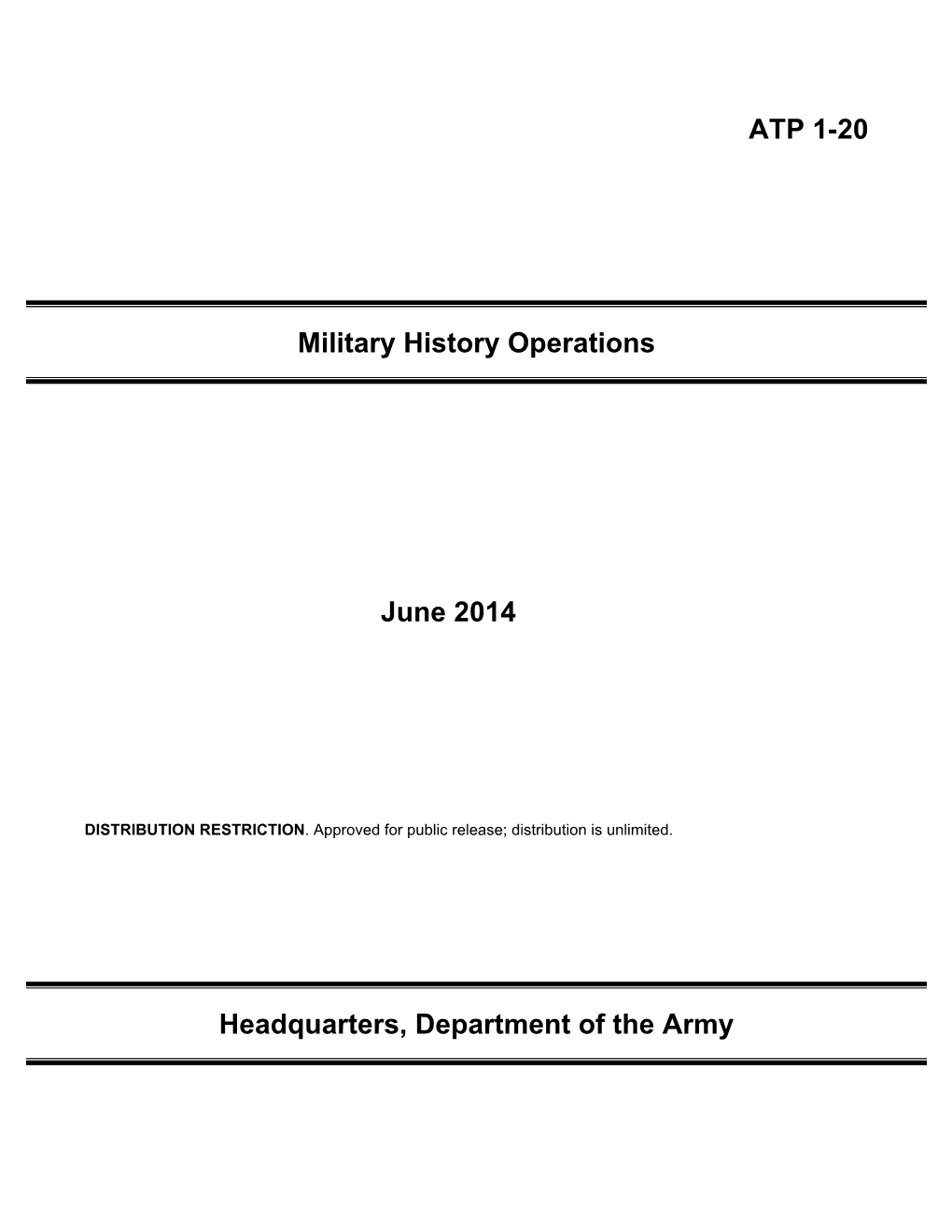 Military History Operations