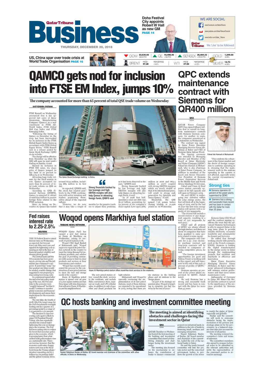 QAMCO Gets Nod for Inclusion Into FTSE EM Index, Jumps