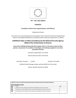 SURVEILLE NSA Paper Based on D2.8 Clean JA V5