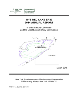 2014 Lake Erie Annual Report