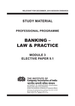 Banking – Law & Practice