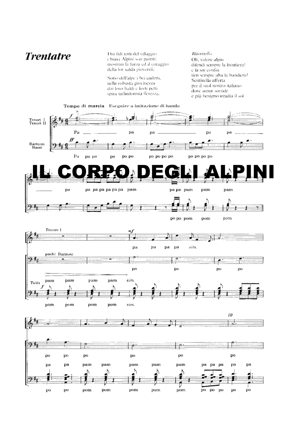 IL CORPO DEGLI ALPINI Ill