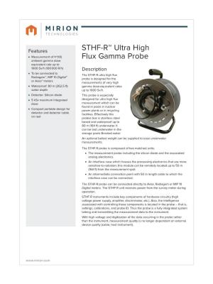 STHF-R Ultra High Flux Gamma Probe Data Sheet