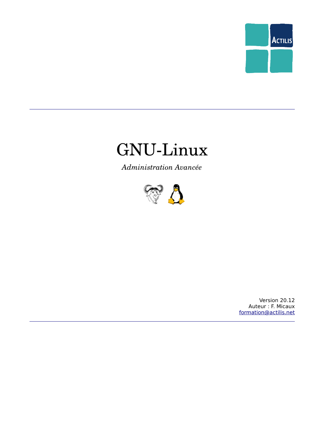 GNU-Linux Administration Avancée