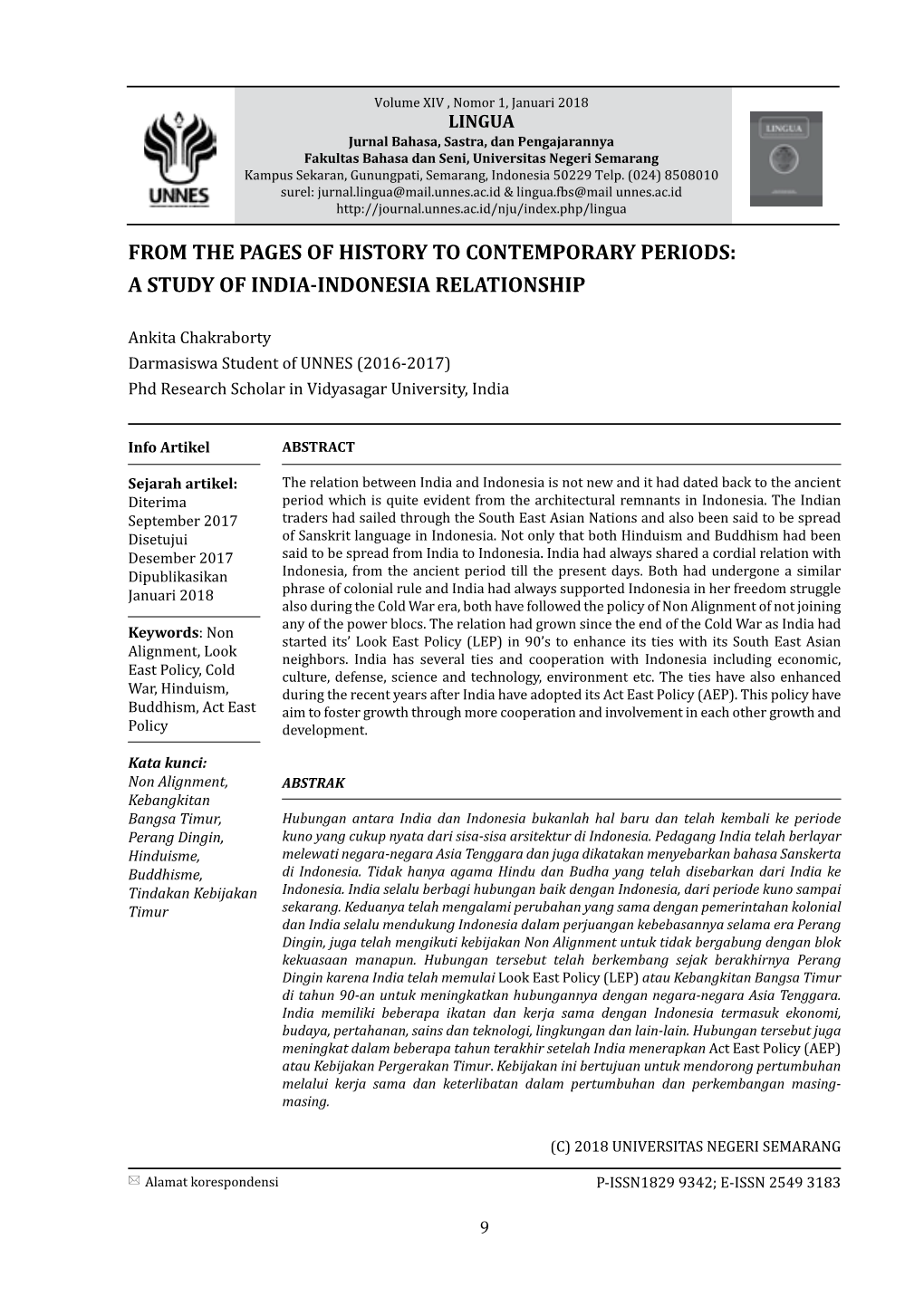 A Study of India-Indonesia Relationship